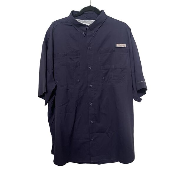 Men;s Columbia PFG Omni Shade Button Down Shirt - Picture 1 of 7